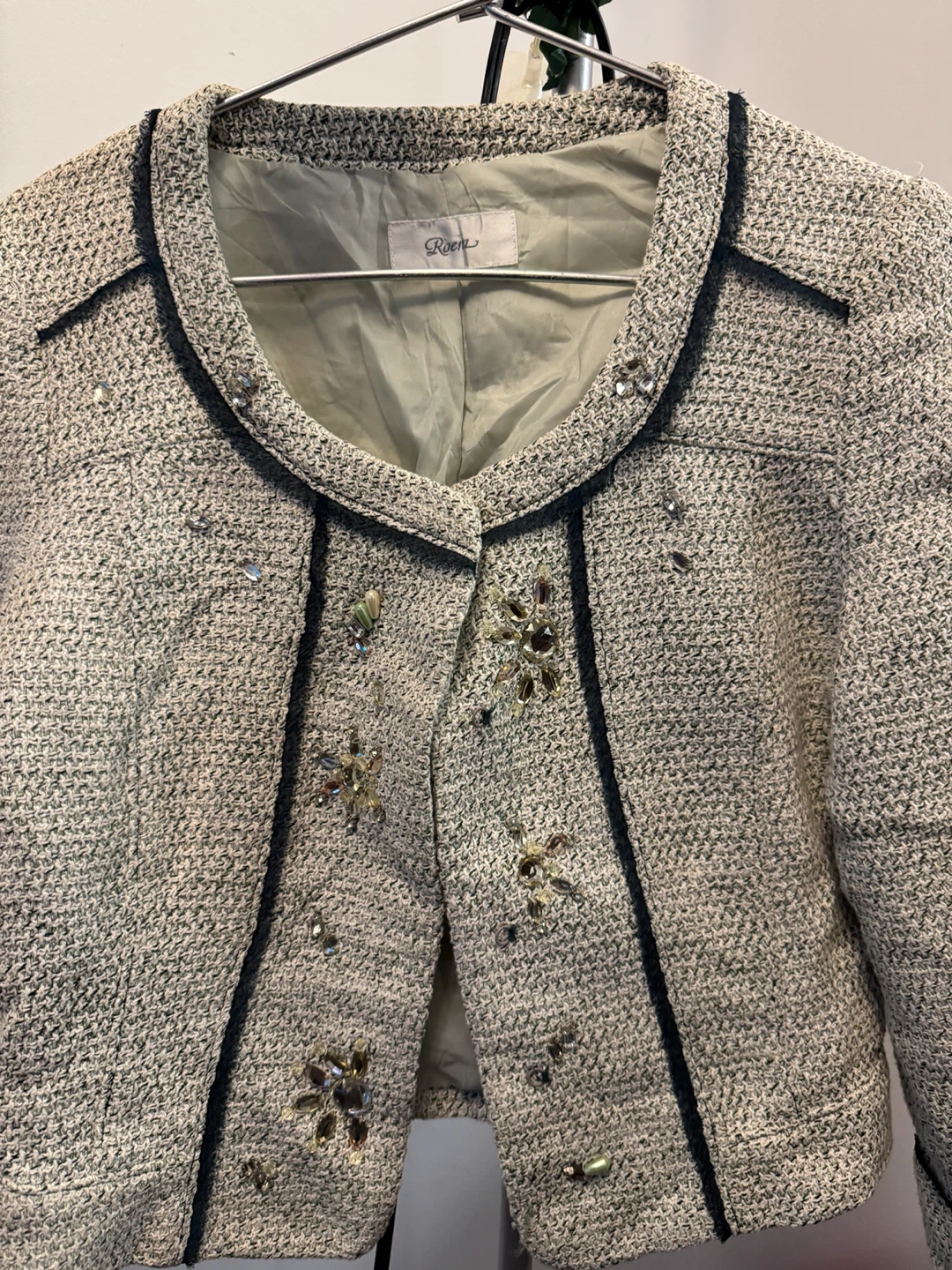 Roen Embellished Tweed Jacket