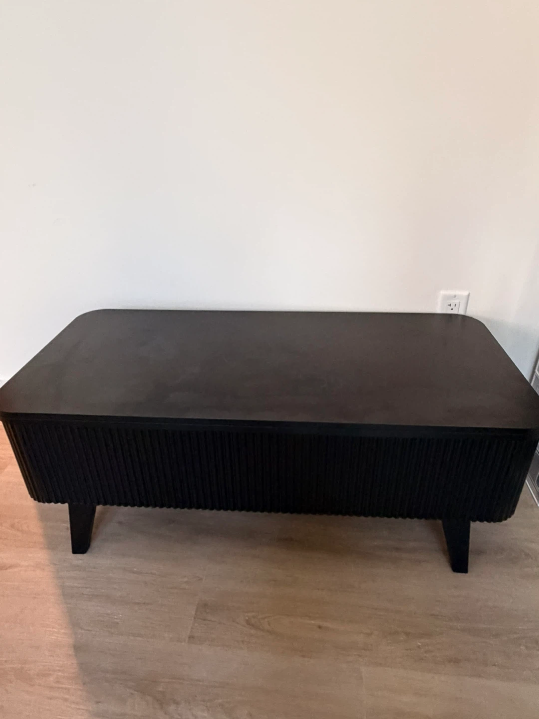 Black wood lift top coffee table - photo 2