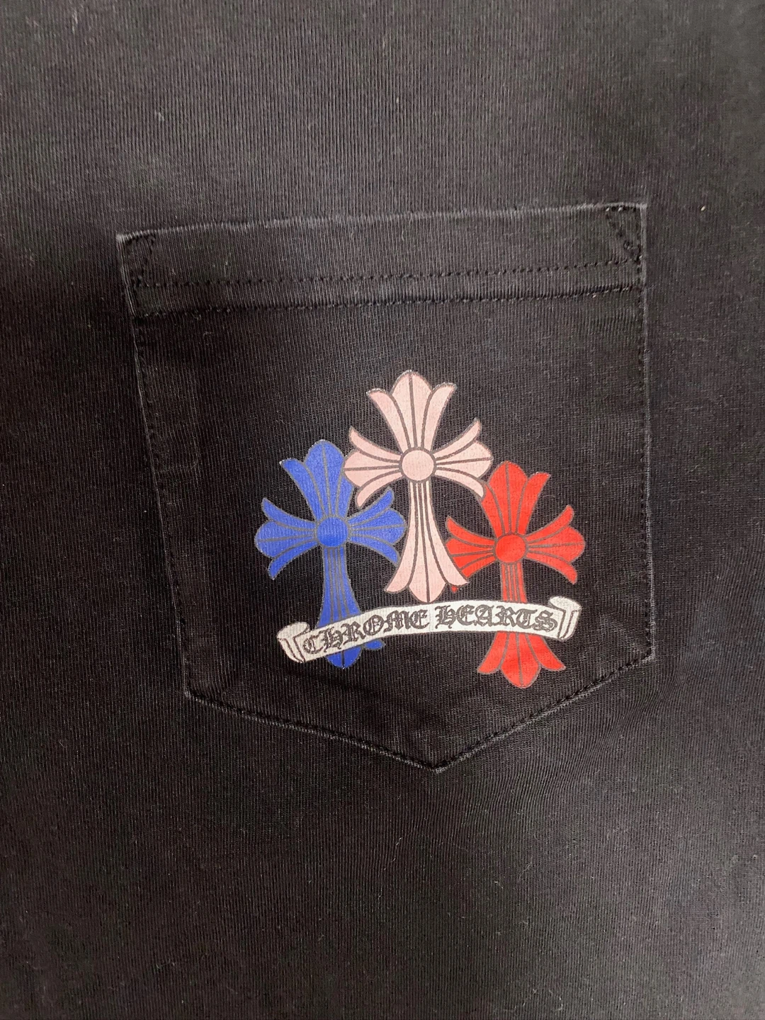 Chrome Hearts Black Pocket T-Shirt - photo 2