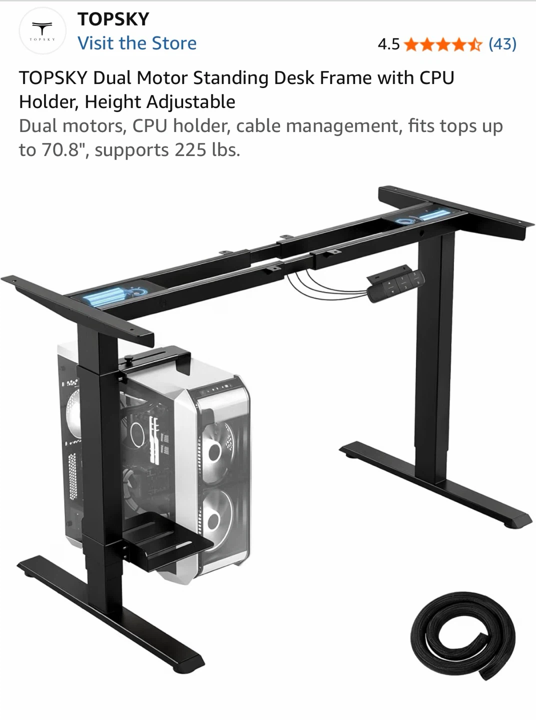 Standing Desk Frame + other home office equipment - photo 4