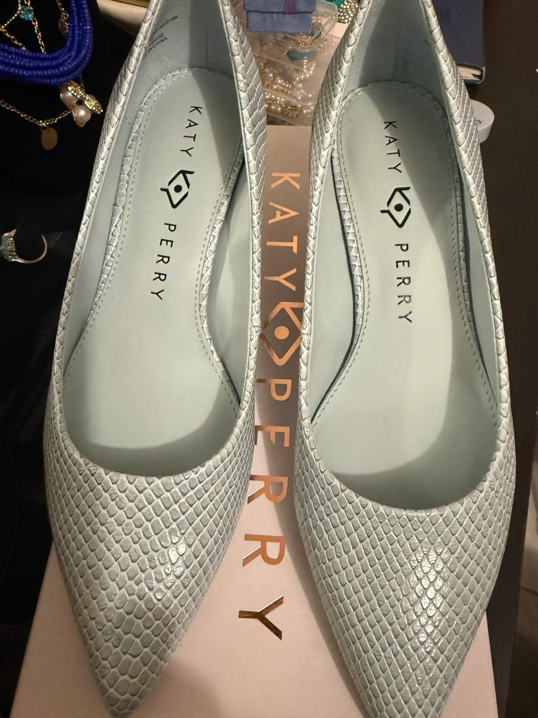 Katy Perry The Golden Pump Tranquil Blue Heels