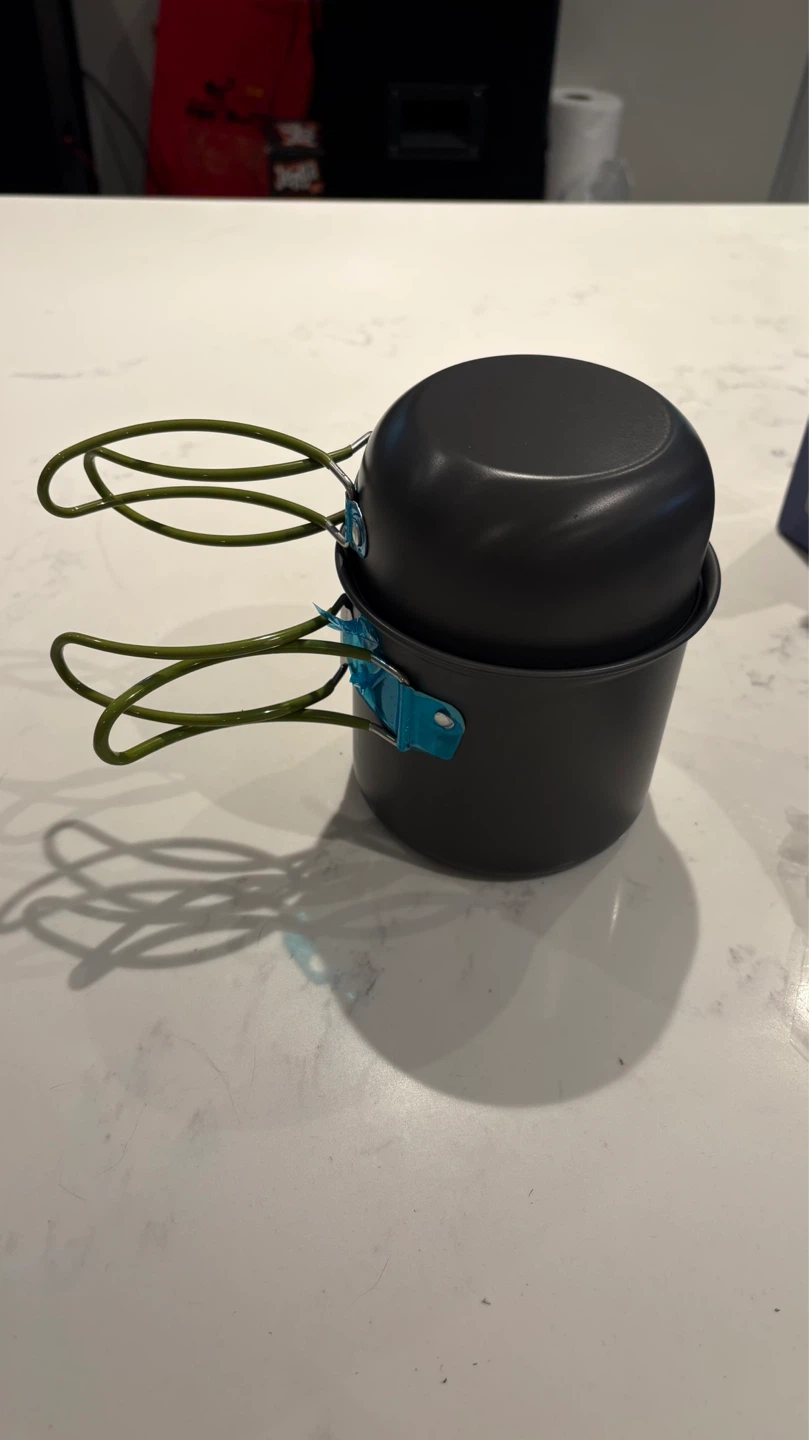 Camping pot set with utensils - photo 2