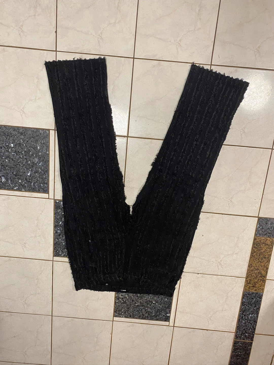 NOVAMEN Black Textured Jeans Size 38
