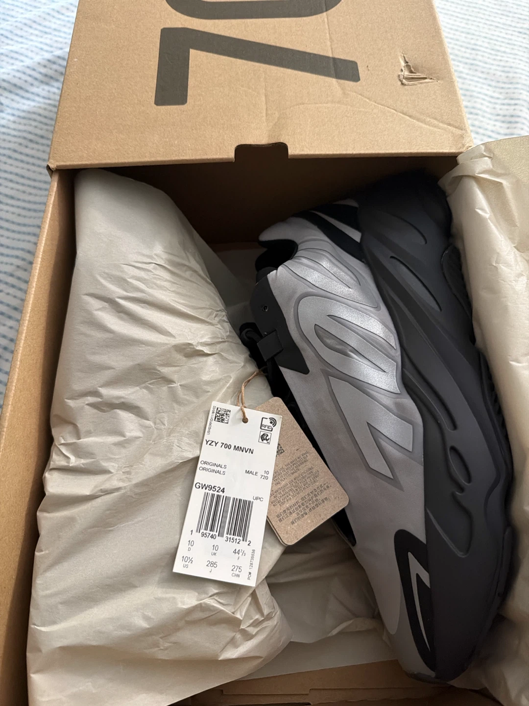 Adidas Yeezy 700 MNVN "Metallic" Sneakers