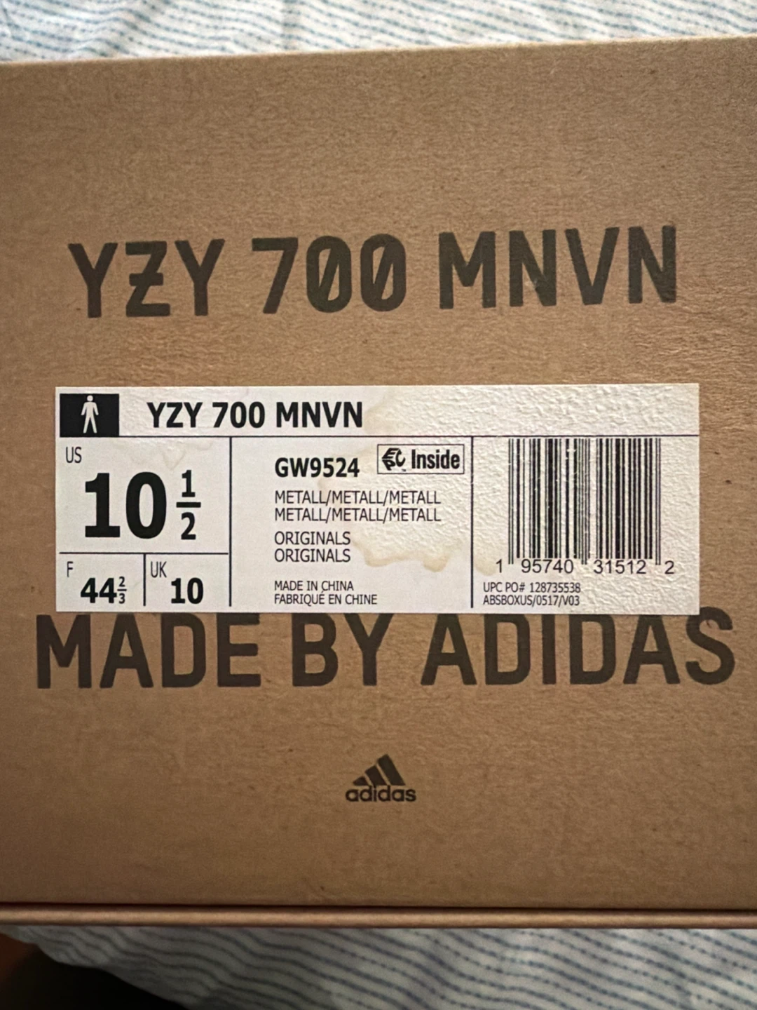 Adidas Yeezy 700 MNVN "Metallic" Sneakers - photo 3