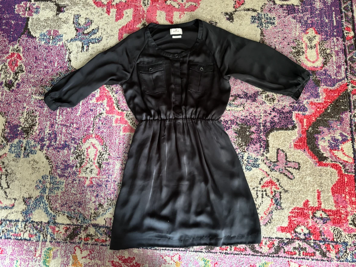 Replay Black Dress Size Small