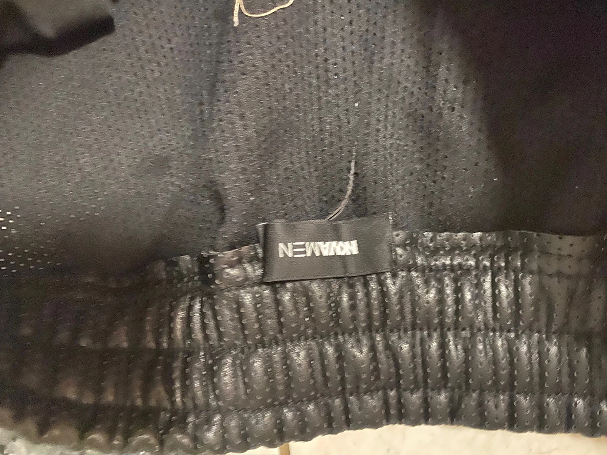 NOVAMEN Black Perforated Shorts
