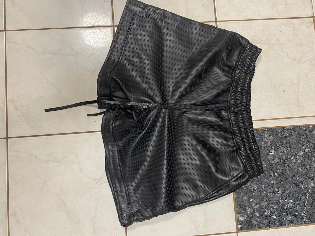 NOVAMEN Black Perforated Shorts - photo 2