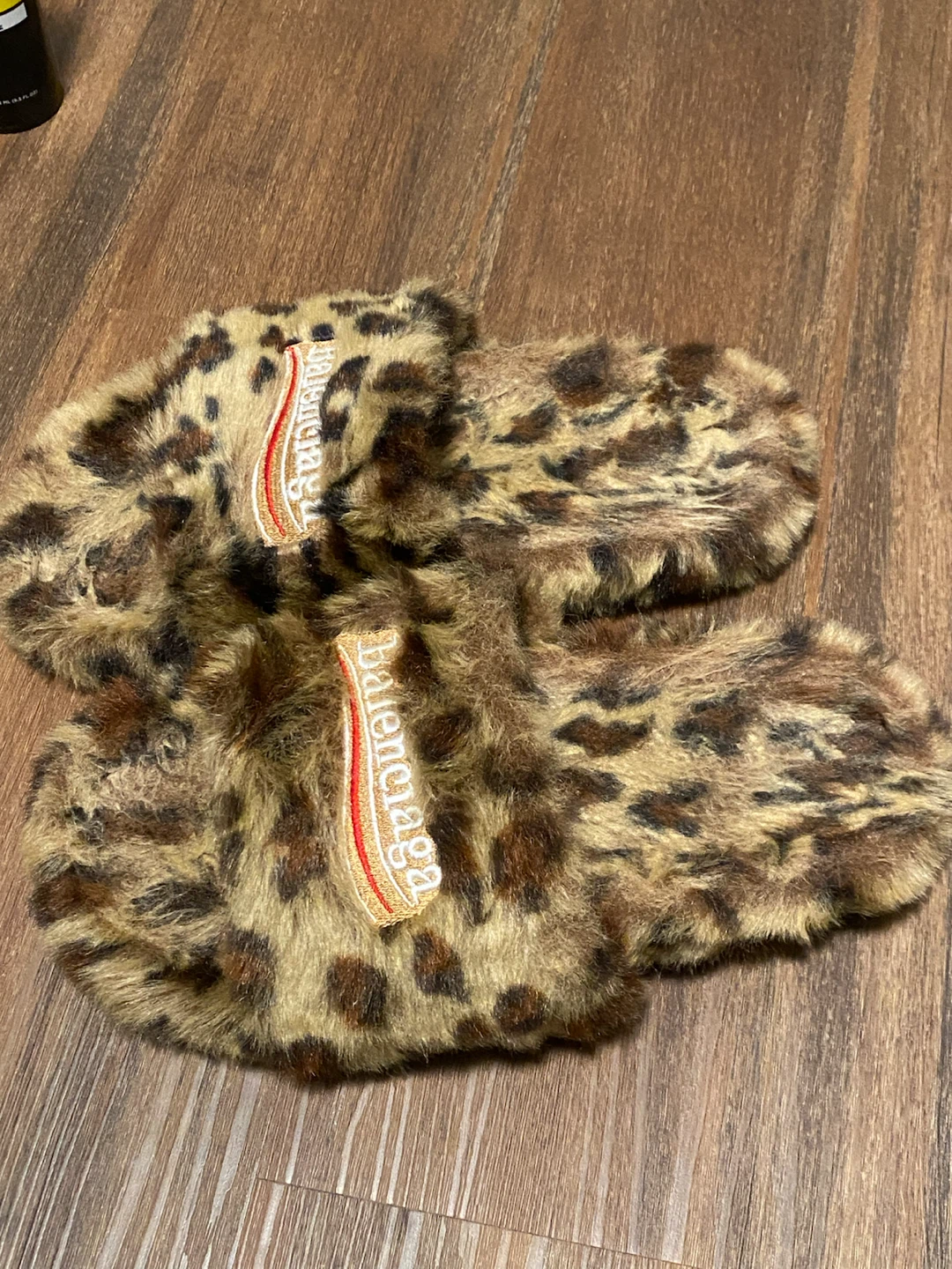 Balenciaga Leopard Print Fur Slides with Dust Bag - photo 3