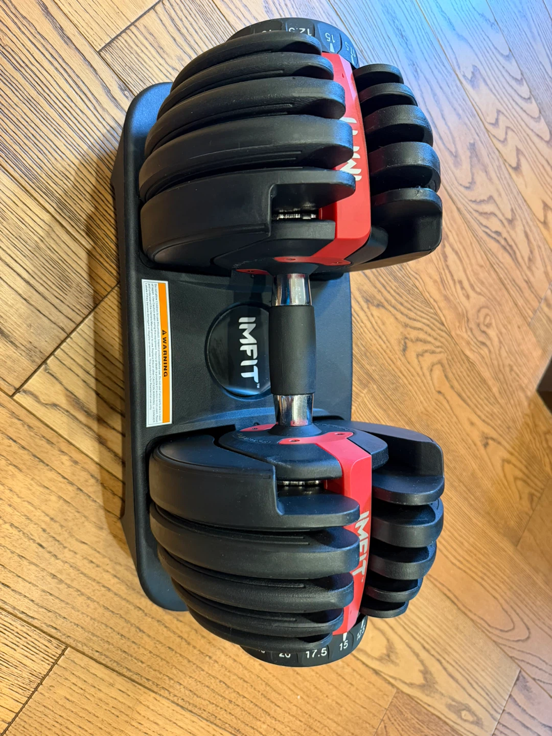 IMFit 5–52.5 lb Adjustable Dumbbell Set