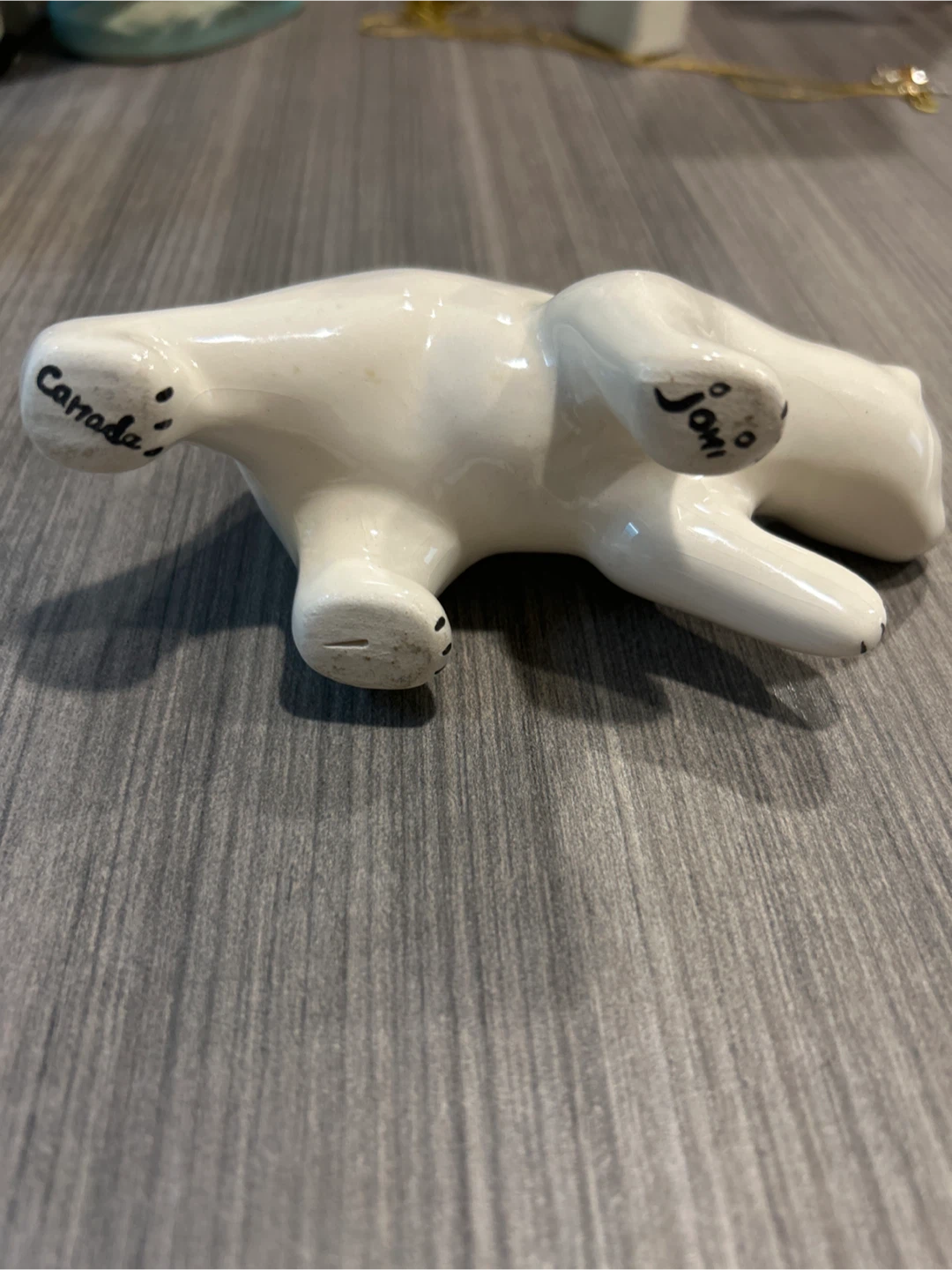 Canadian polar bear ceramic figurine Vintage - photo 2