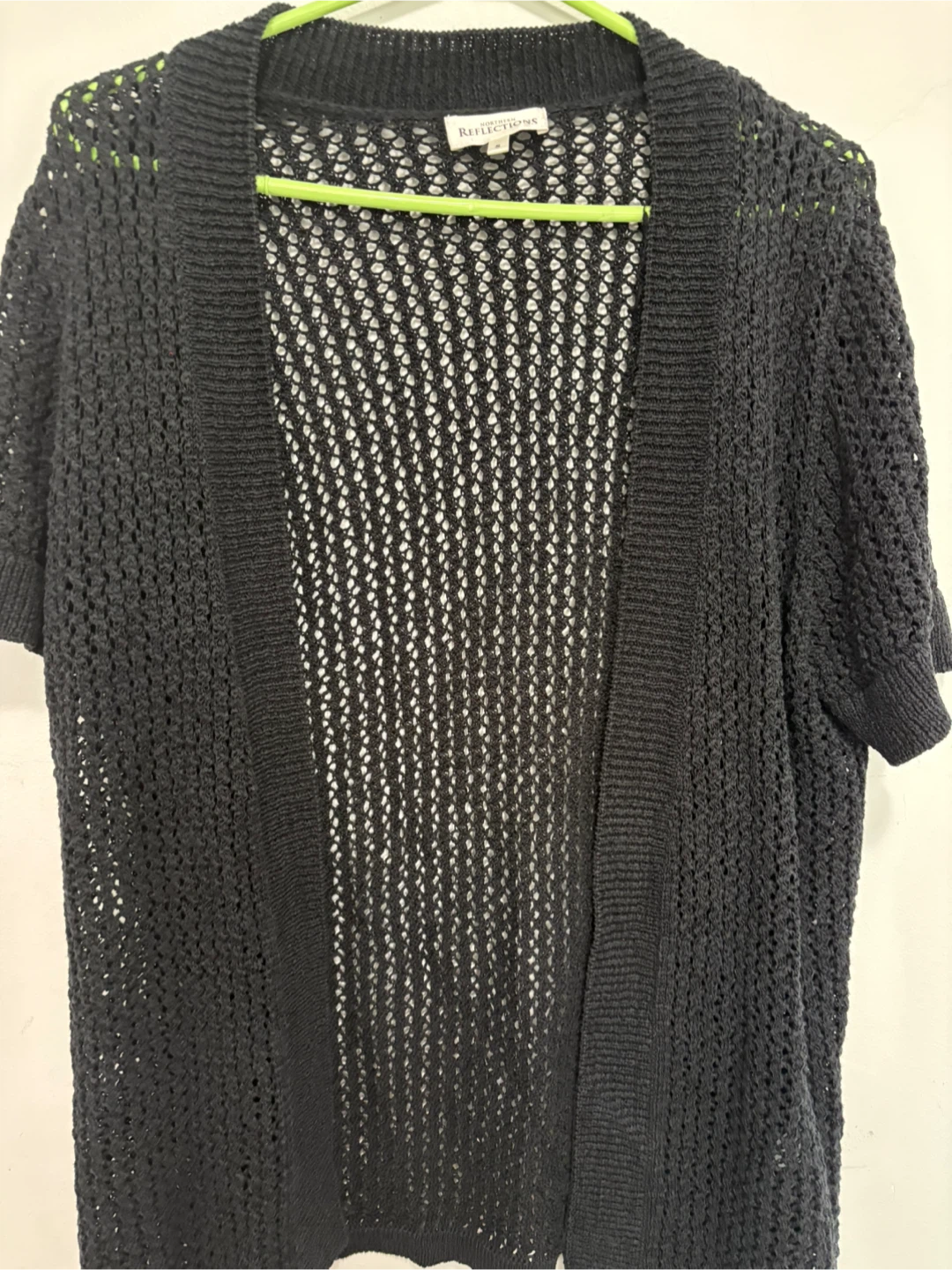 Reflections Black Knit Cardigan