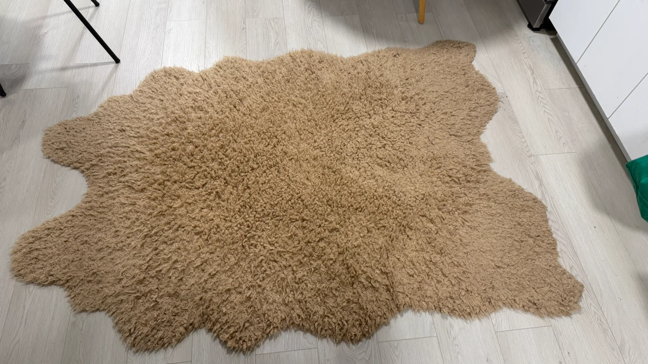 Faux Sheepskin Rug - Tan - photo 2