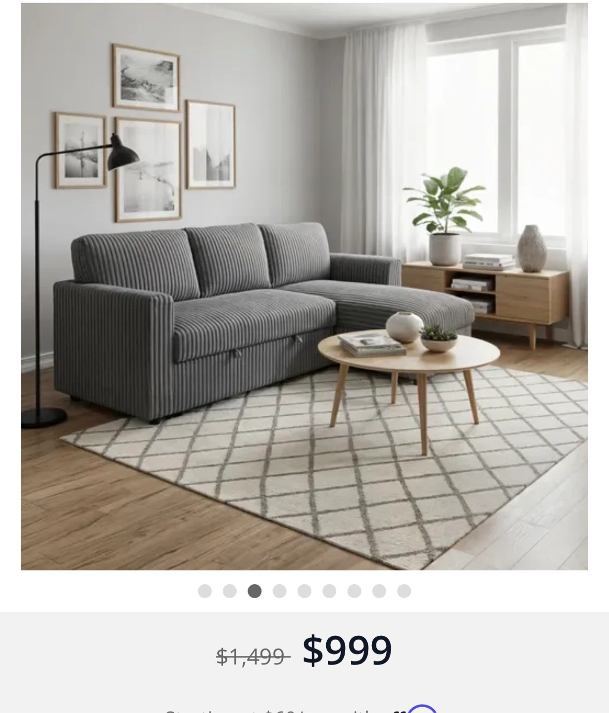 Reversible Pull-Out Sofa Bed- FREE DELIVERY within Downtown