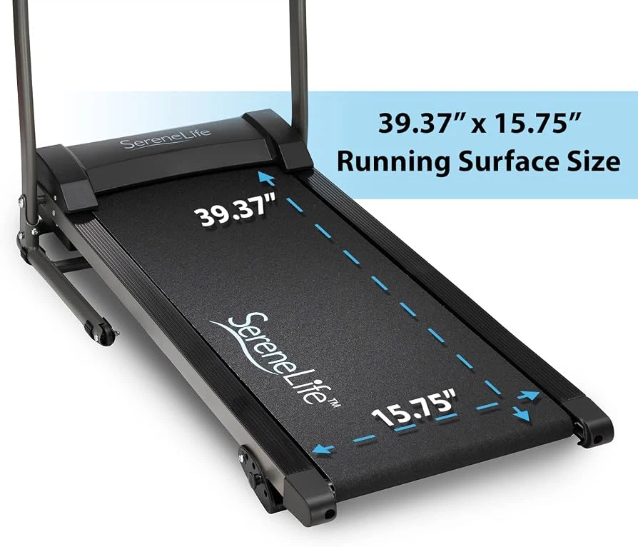 SereneLife SLFTRD418 Foldable Treadmill Like New - photo 3