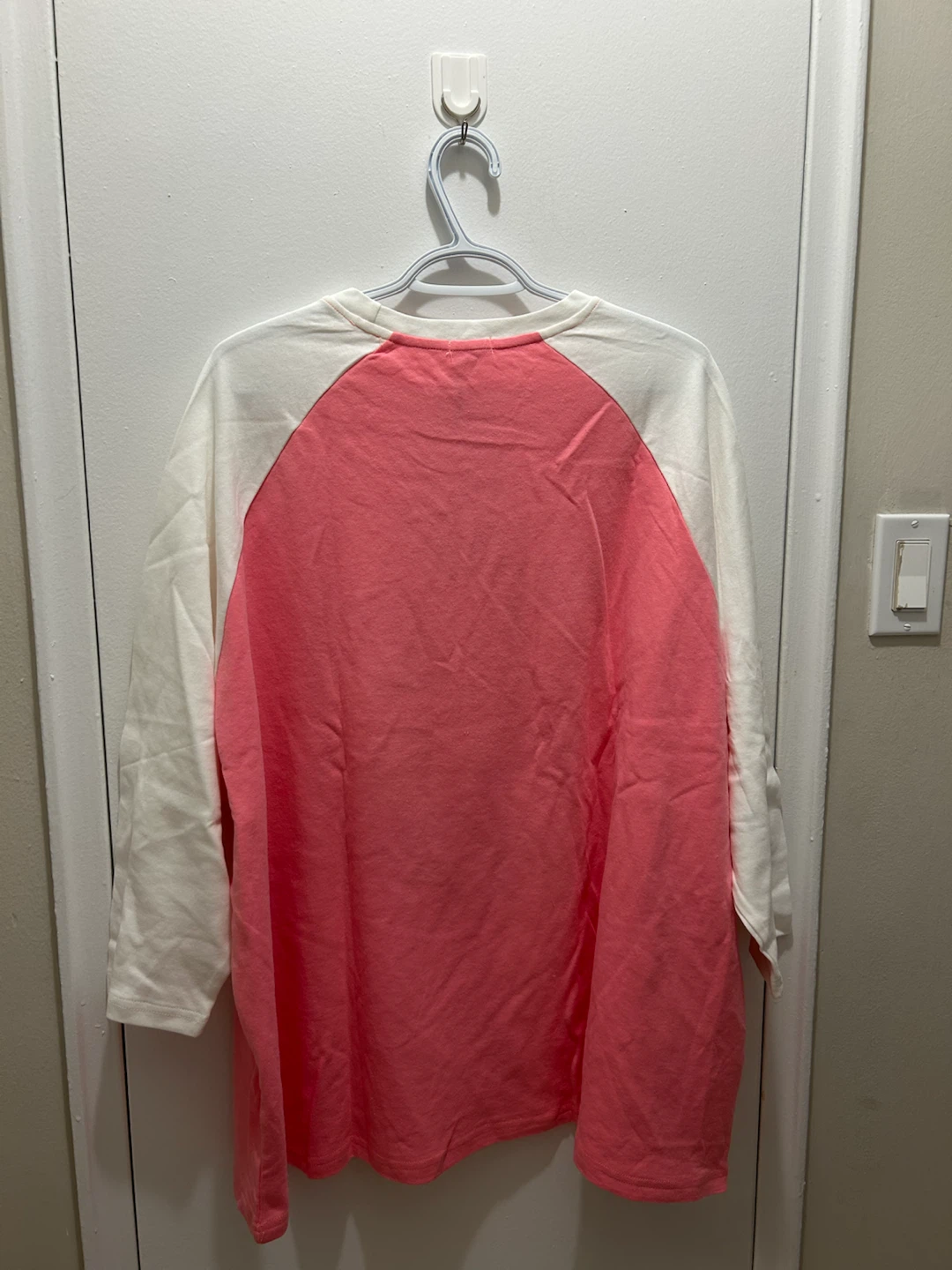 Brand New Pink & White Graphic Long Sleeve Top - photo 2