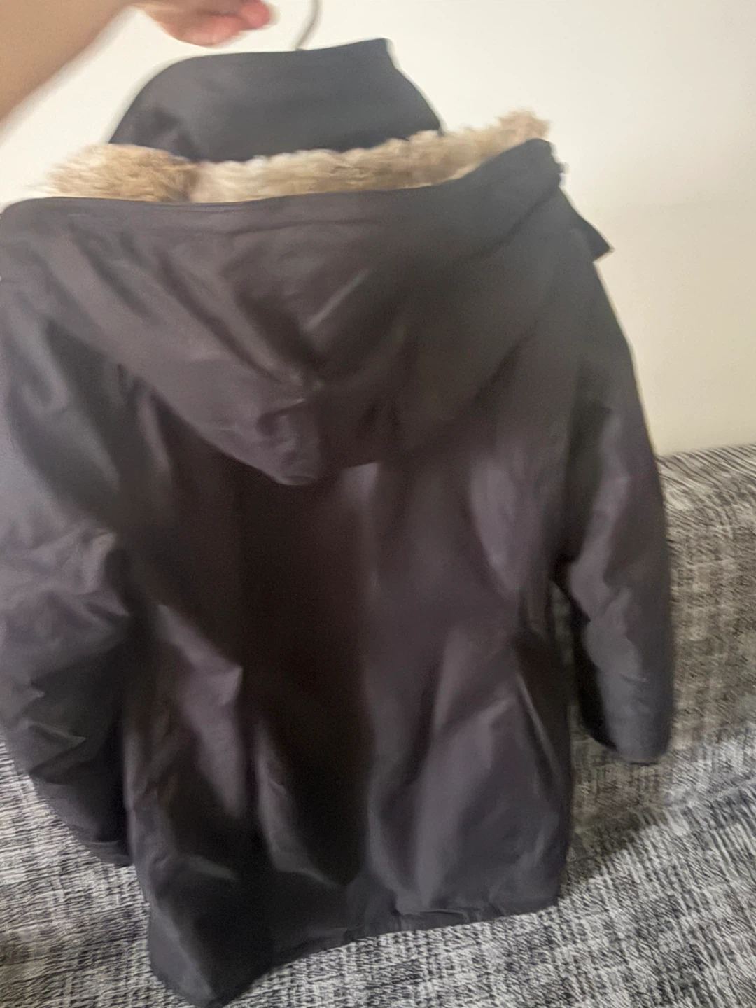 Babaton Black Parka with Faux Fur Lining - photo 3