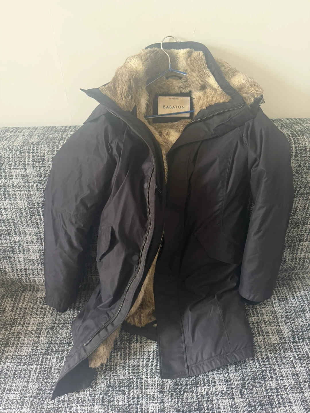 Babaton Black Parka with Faux Fur Lining - photo 5