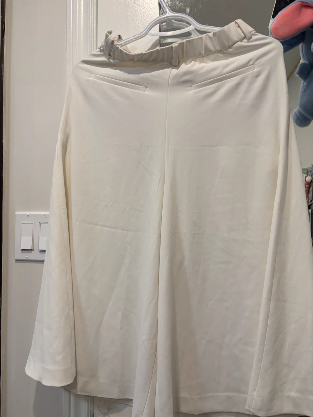 White Wide-Leg Culottes