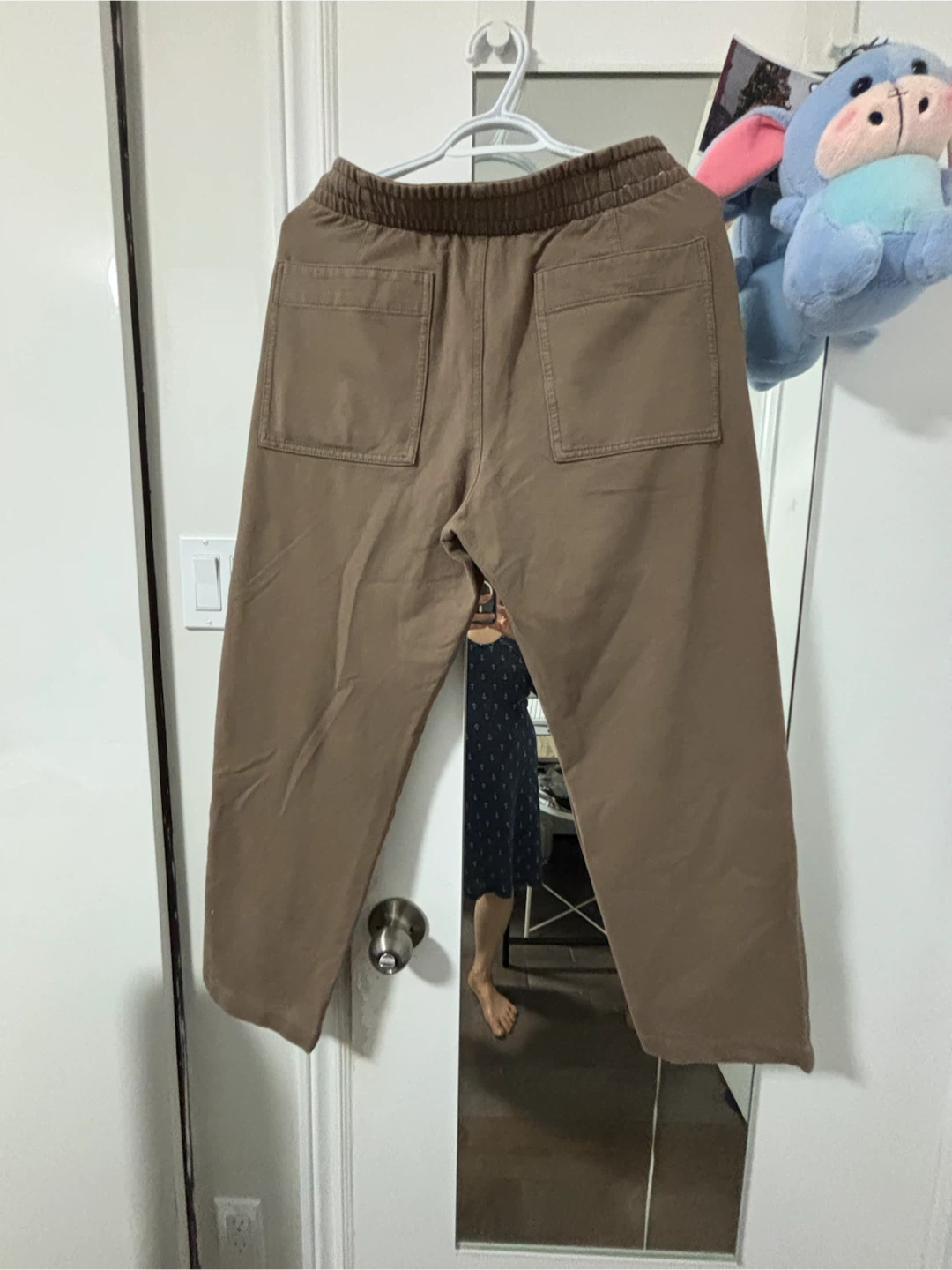 Uniqlo Brown Cotton Blend Relaxed Fit Pants Size L - photo 2