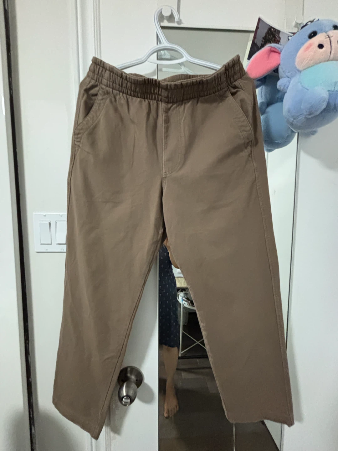 Uniqlo Brown Cotton Blend Relaxed Fit Pants Size L - photo 3