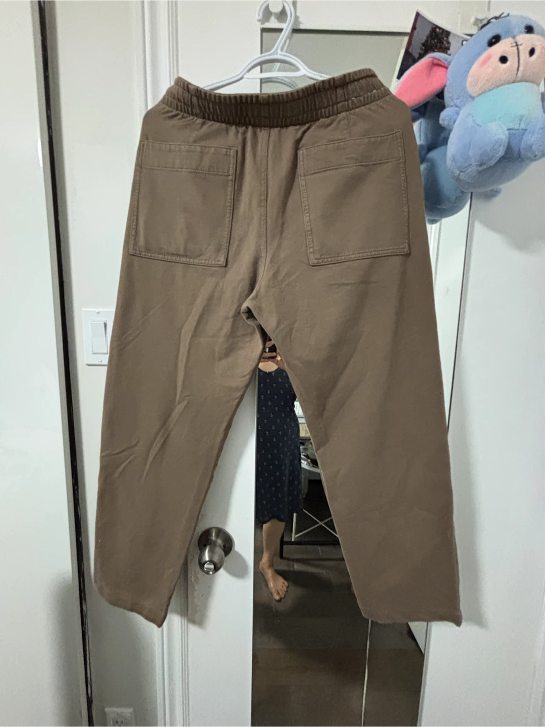 Uniqlo Brown Cotton Blend Relaxed Fit Pants Size L - photo 4