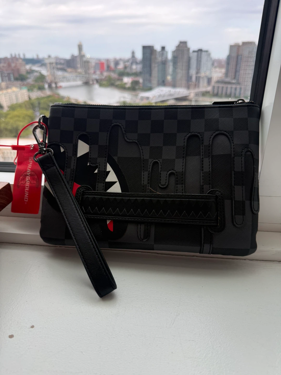 Sprayground XTC Grey Sharks In Paris Crossover Clutch - photo 2