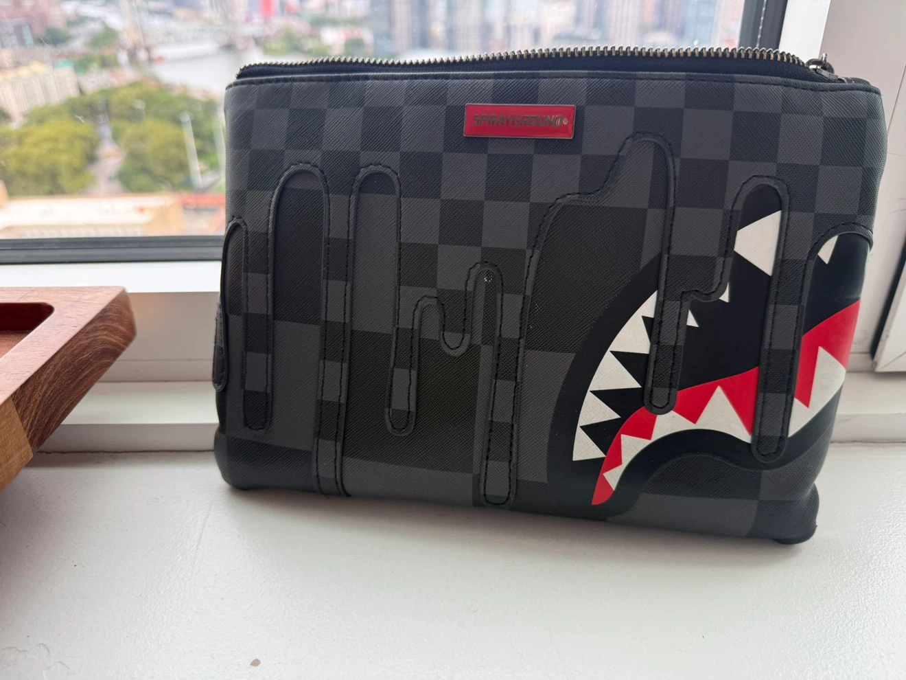 Sprayground XTC Grey Sharks In Paris Crossover Clutch - photo 3