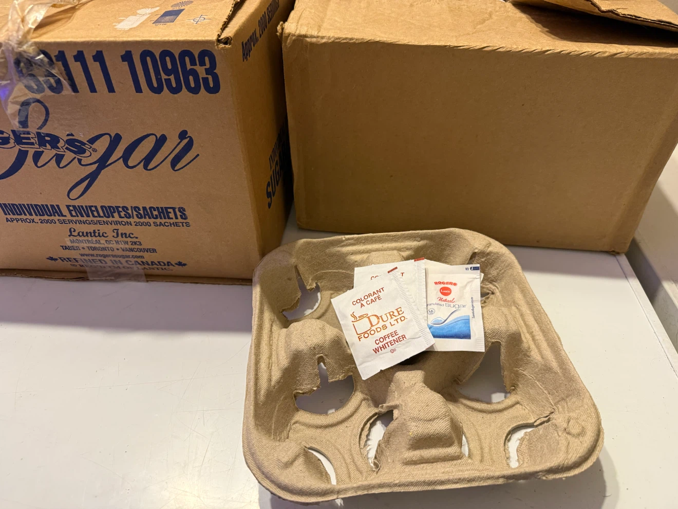 Granulated Sugar/Coffee Whitener/filters/trays