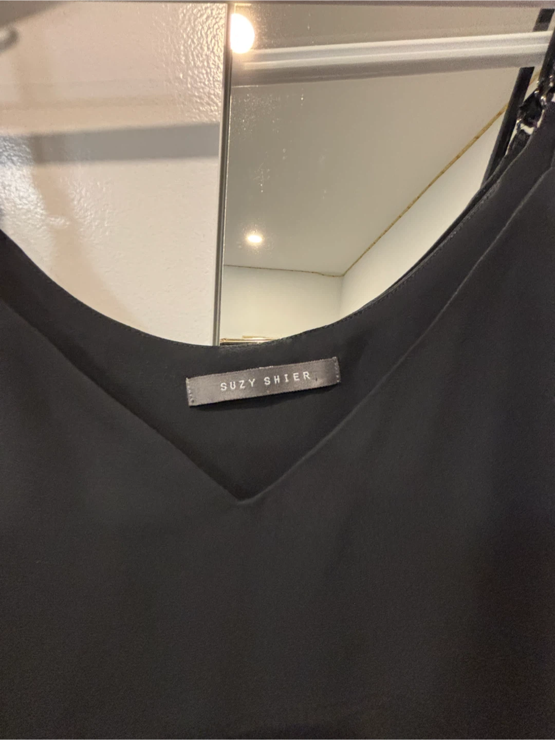 SUZY SHIER Black Cami Top - photo 3