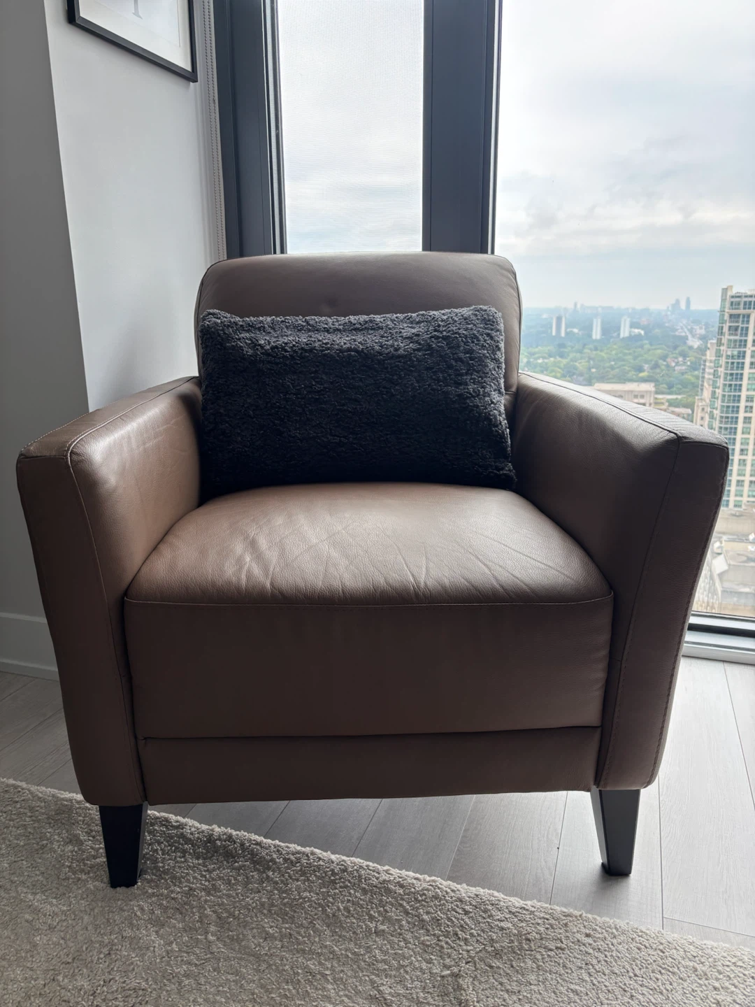 Real Leather Accent Chair from Hudson’s Bay - photo 2