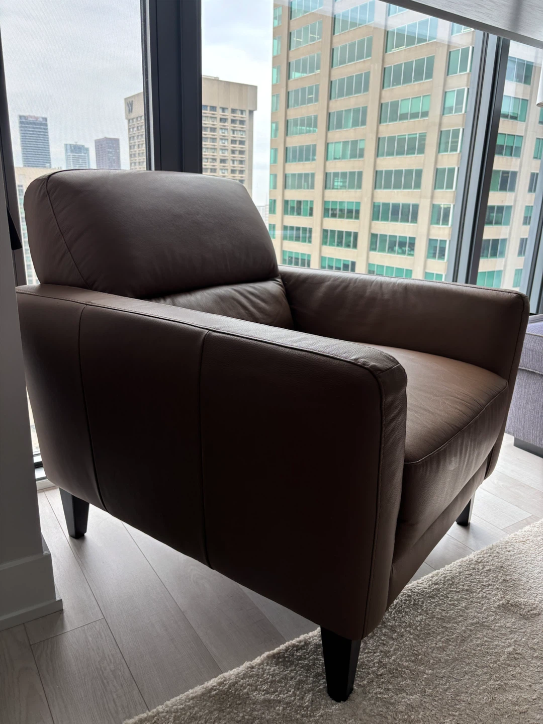 Real Leather Accent Chair from Hudson’s Bay - photo 3
