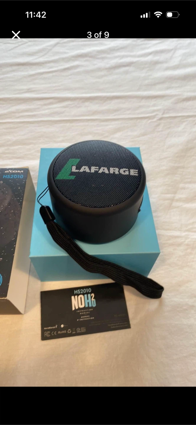 No H2O Water Proof Wireless Speaker - photo 3