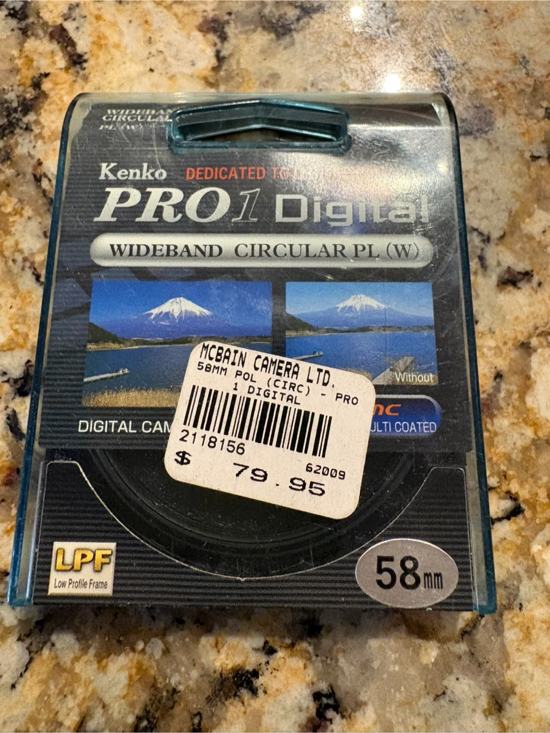 Kenko PRO1 Digital Wideband Circular PL Filter 58mm