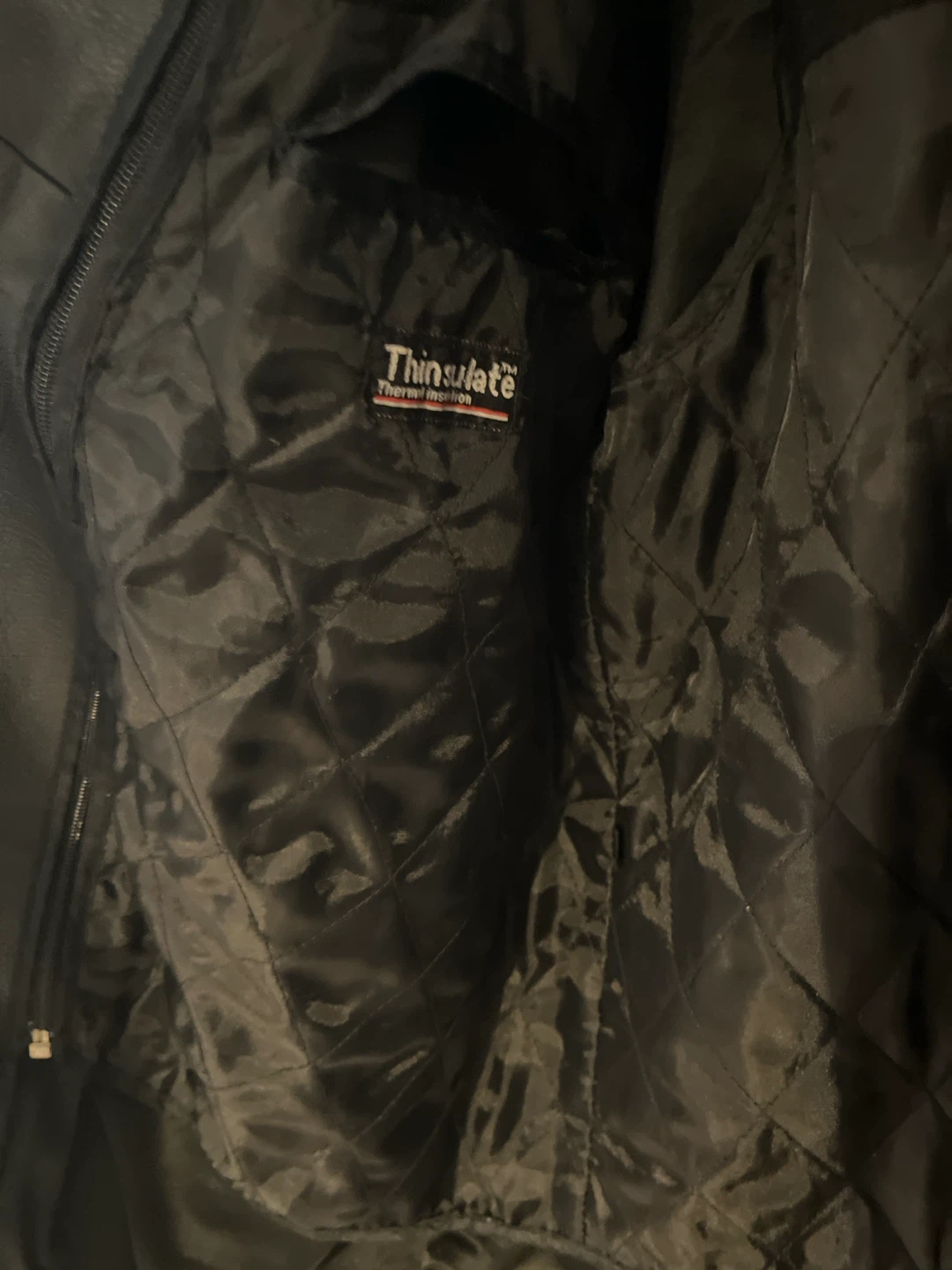 Profilo Classics Black Leather Jacket - Size Medium - photo 2