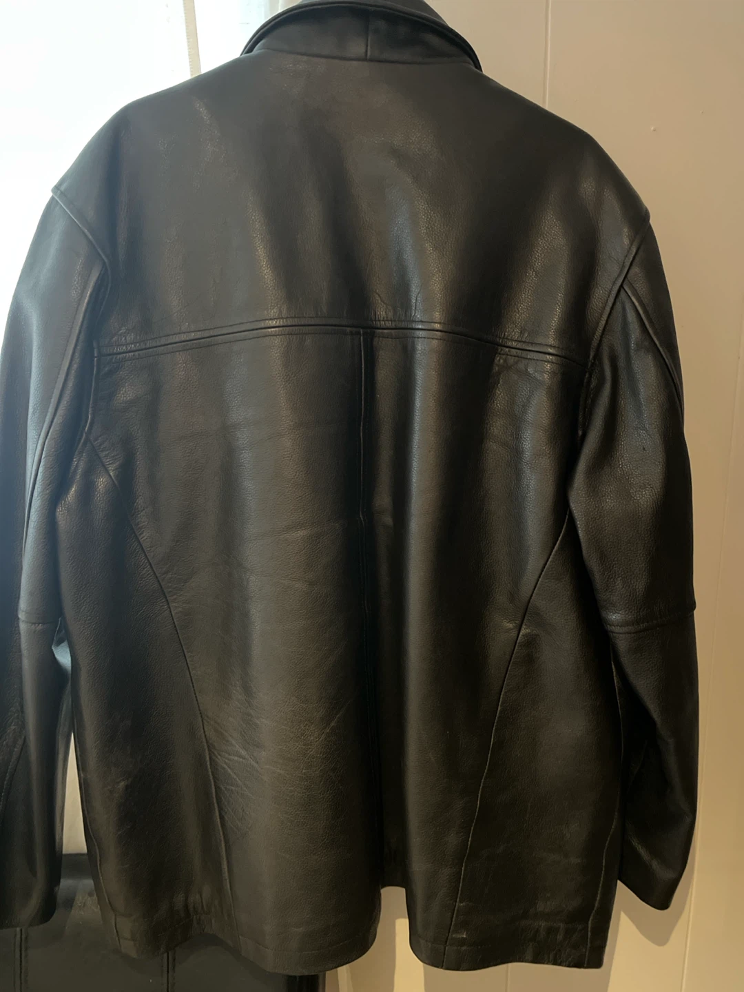 Profilo Classics Black Leather Jacket - Size Medium - photo 4
