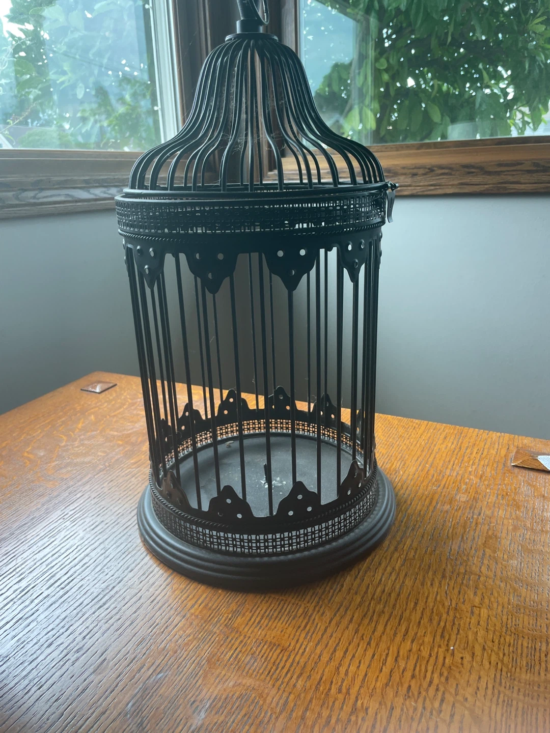 Decorative Black Metal Birdcage