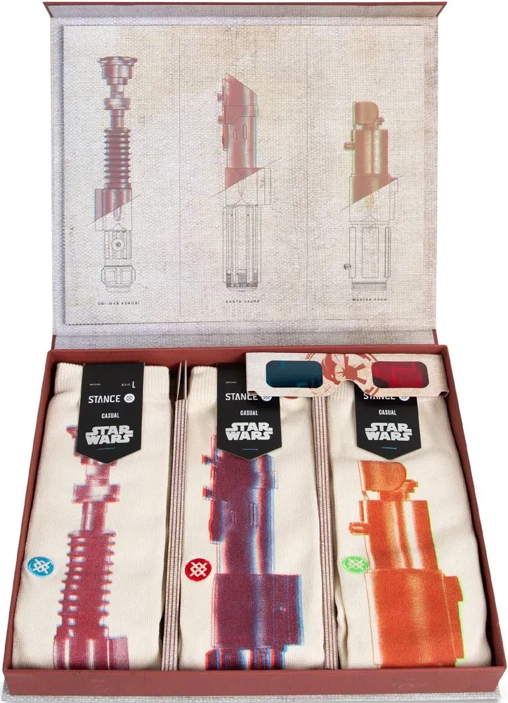 NWT Stance Star Wars Lightsaber Socks Gift Set - Size L - photo 2