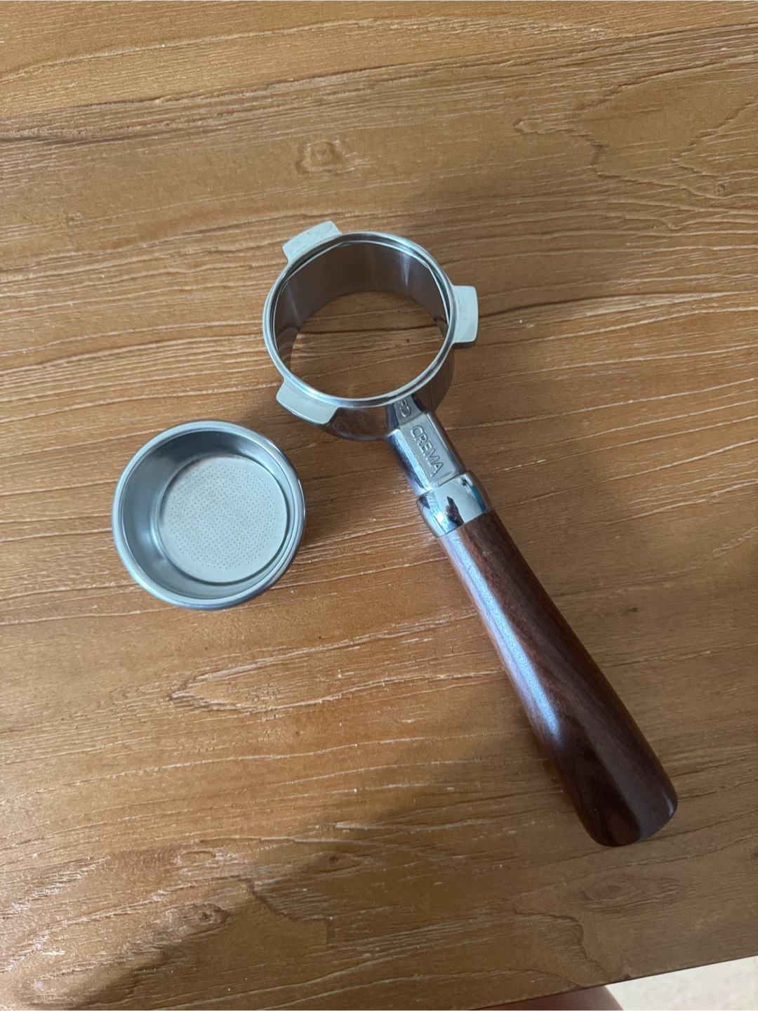 CREMA Bottomless Portafilter - Walnut - photo 3