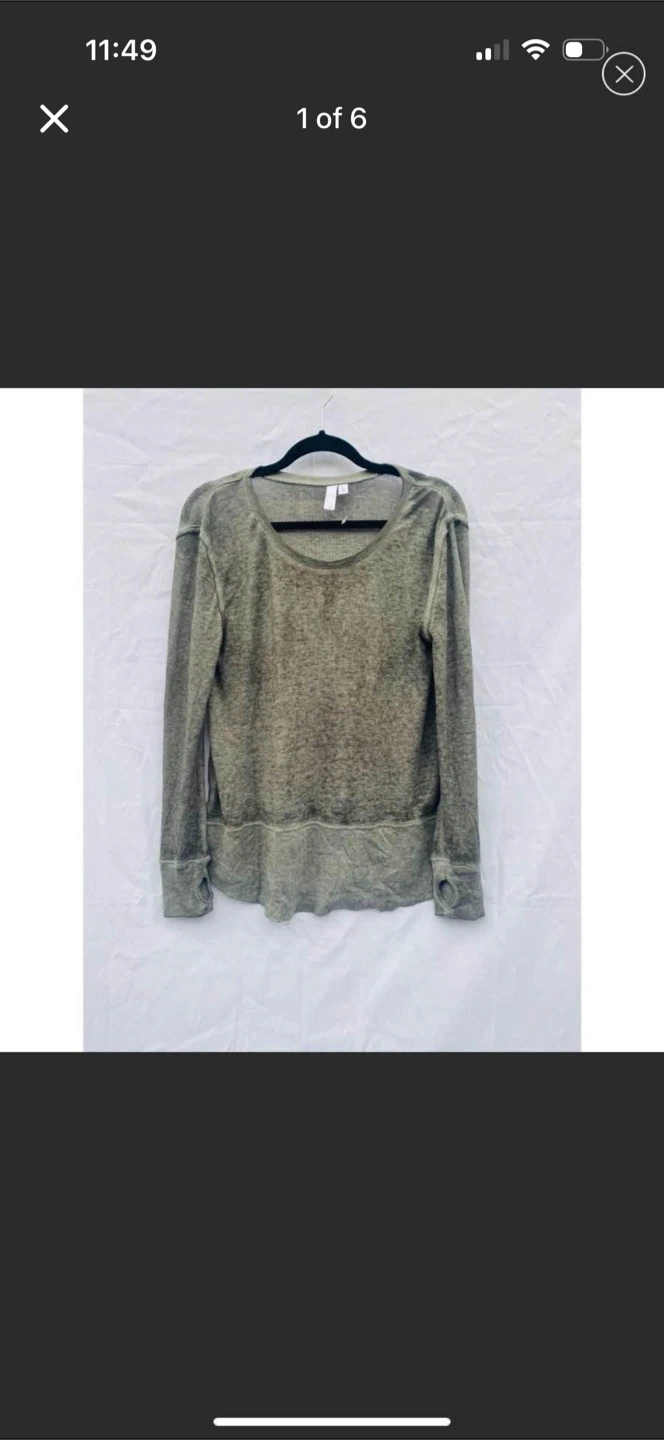New BP Oversized Small Waffle Knit Long Sleeve