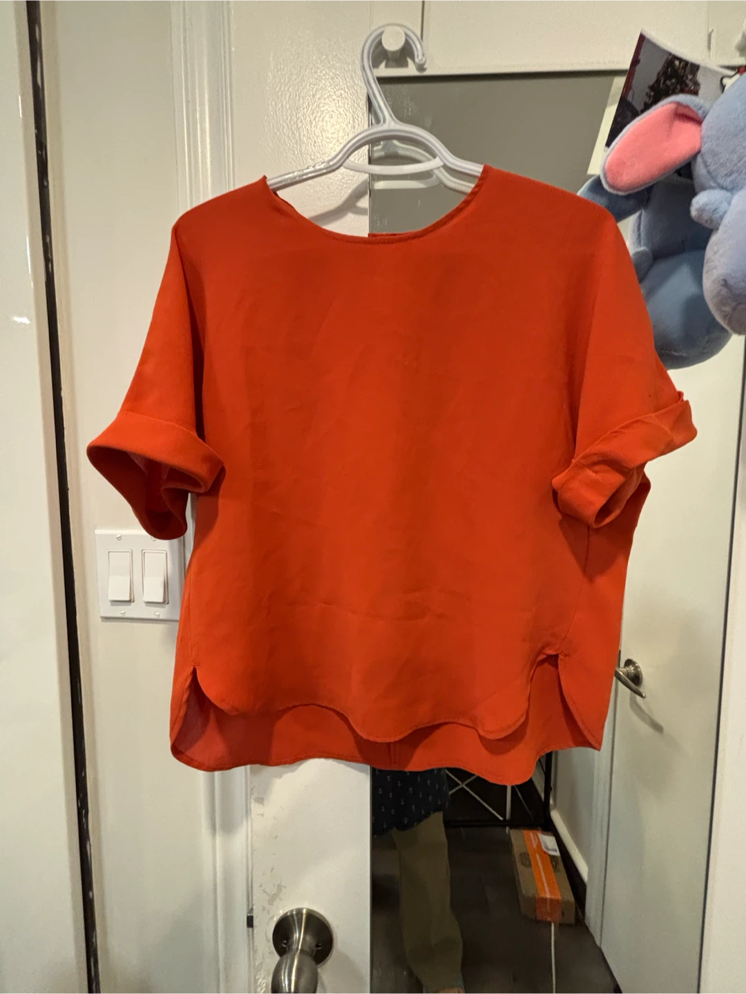Uniqlo Orange Tunic Blouse - XS - photo 2