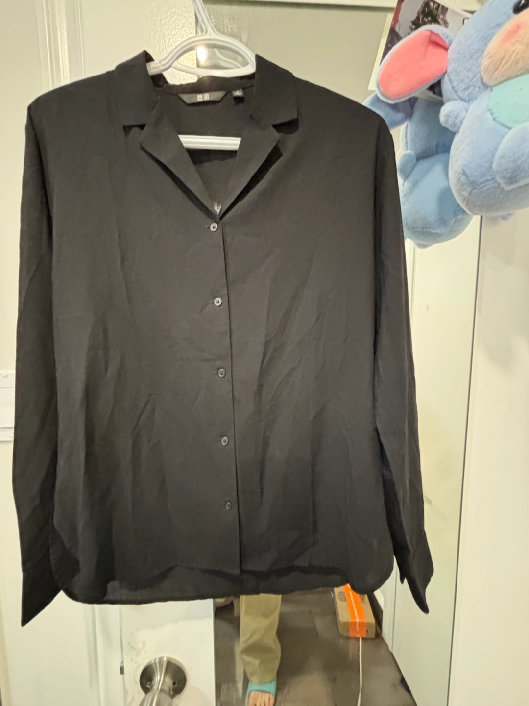 Uniqlo Black Button-Up Shirt - photo 2