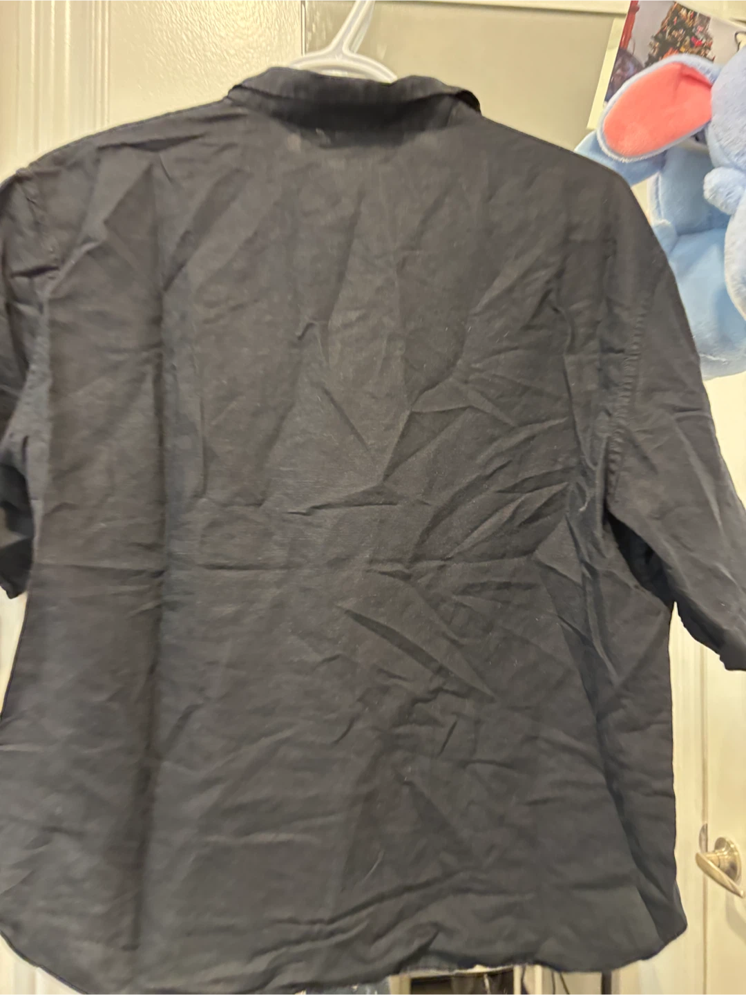 UNIQLO Black Short-Sleeve Button-Up Shirt - photo 5