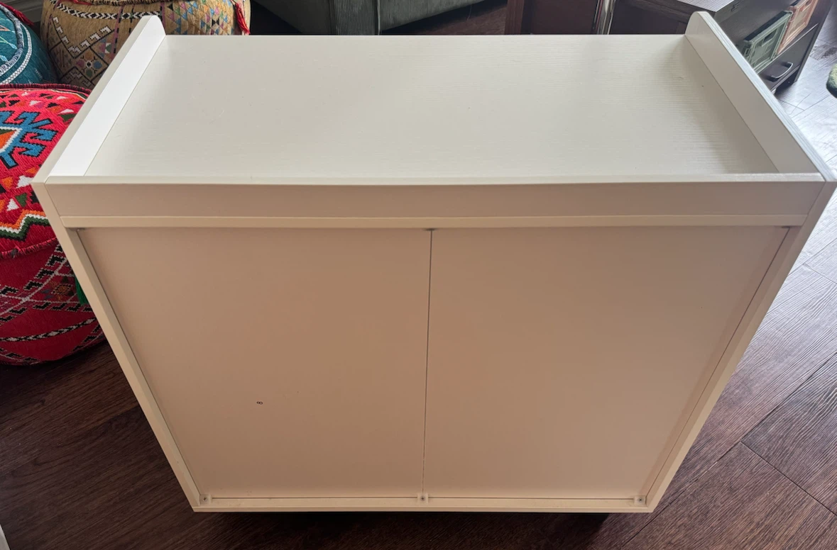 White 3-Drawer Mobile Filing Cabinet with Shelves - photo 5