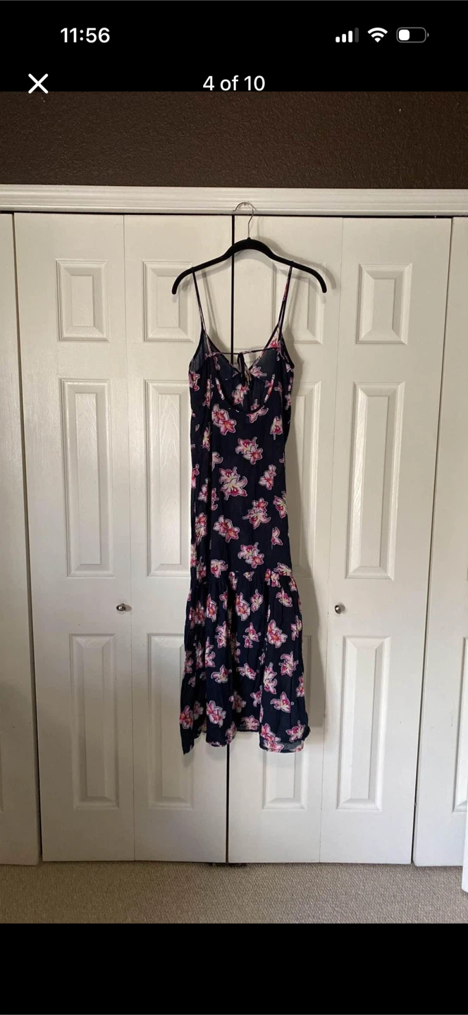 ASOS Swim Backless Long Floral Cover Up Dress - photo 4