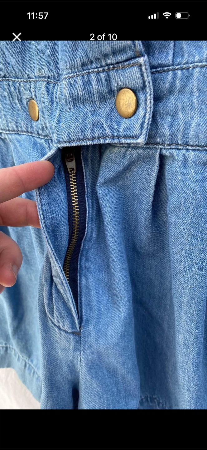 Life In Progress Denim Romper - photo 3