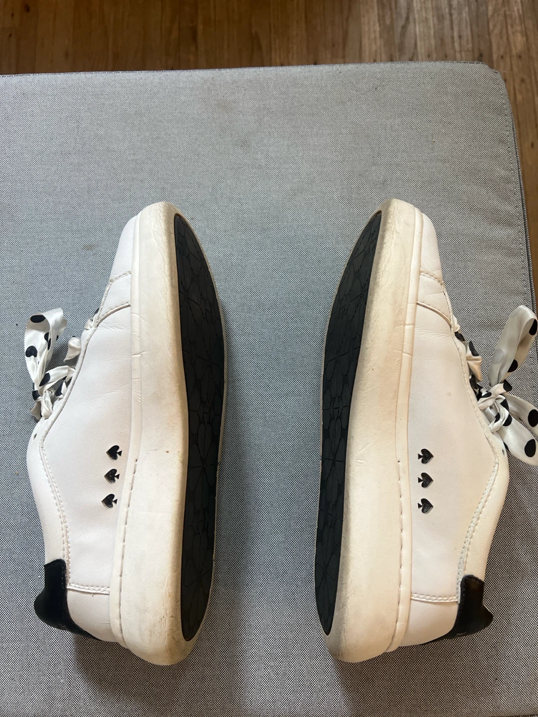 Kate Spade New York White Sneakers with Polka Dot Laces - photo 3