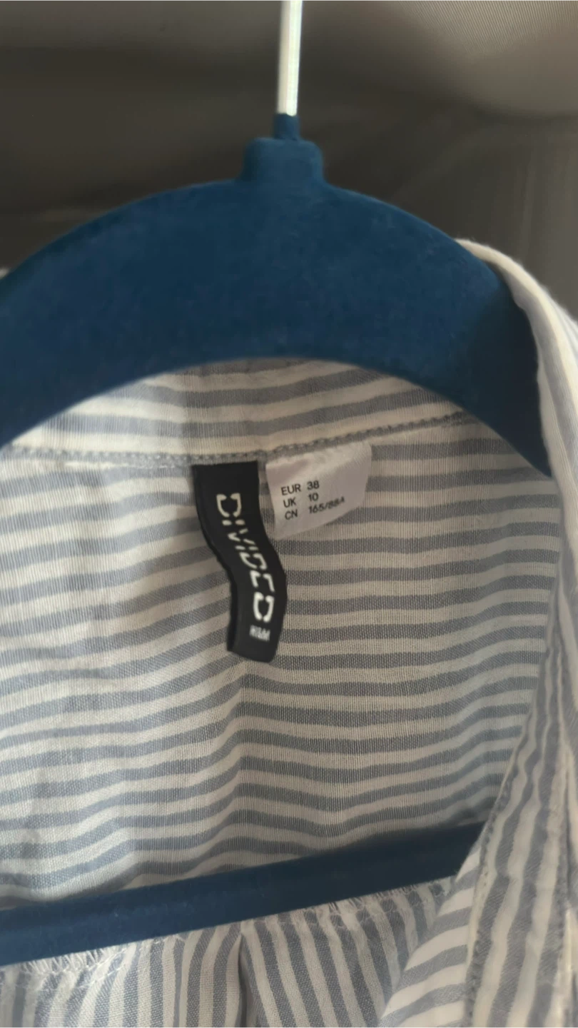 Divided Striped Button-Up Shirt - photo 2