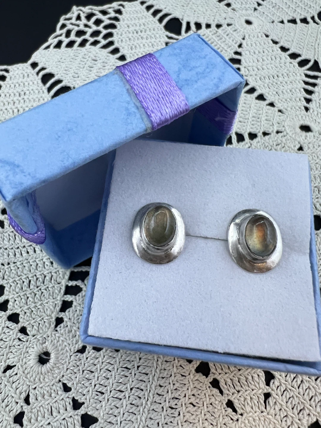 Vintage Sterling Silver Stud Earrings