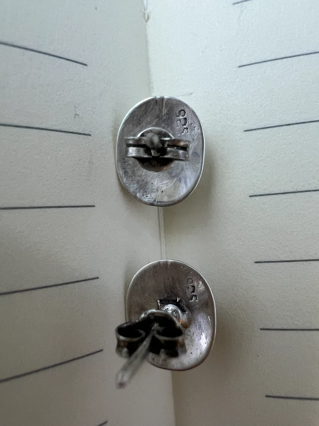 Vintage Sterling Silver Stud Earrings - photo 3